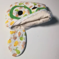 Lustiges Hasen- Täschchen mit Reißverschlussfach