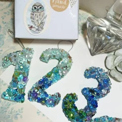 Luxus Osterei pastell handbestickt Unikat Perlenstickerei Tischdeko Taufe Deko Prunkei