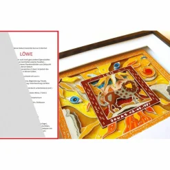 Löwe Sternzeichen personalisiertes geburtstagsgeschenk geschenk mit name geburtsdatum text 3D bild gerahmt pop art geburtstag spirituell