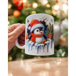 Magische Weihnachtsbecher: Süße Tier-Motive mit Nikolausmütze – Perfektes Geschenk & Deko!