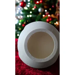 Magisches Winterdorf-Windlicht: 3D-gedruckte PLA-Lichterkugel (15cm) – Nikolaus oder Rentier-Szene