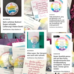 Magnet „Tschüss Grundschule 2026“ | Regenbogen Design | 38mm & 59mm | Geschenk Schulwechsel