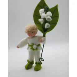 Maiglöckchen Junge - Jahreszeitentisch - Waldorf Art - handgefertigte ,einzigartige Blumenkinder - Art.Nr.FR6