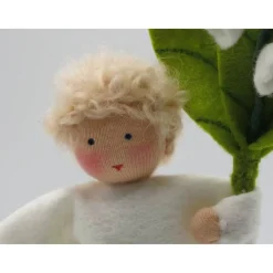 Maiglöckchen Junge - Jahreszeitentisch - Waldorf Art - handgefertigte ,einzigartige Blumenkinder - Art.Nr.FR6