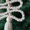 Makramee Baum, beige, Weihnachtsanhänger