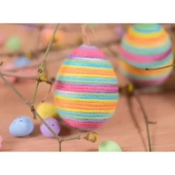 Makramee Ostereier Rainbow – farbenfrohe Frühlingsdeko für dein Osterfest