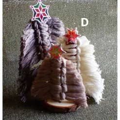 Makramee Tannenbaum – Handgemachte Weihnachtsdekoration aus Baumwollgarn