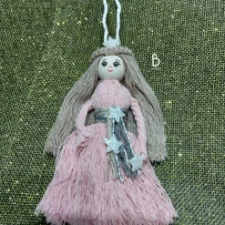 Makramee Weihnachtsengel – Personalisierte Hängedekoration & Geschenkanhänger