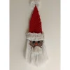 Makramee Weihnachtsmann Wanddeko – Handgemachte Weihnachtsmann Dekoration aus Baumwolle