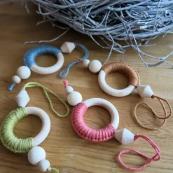 Makramee Weihnachtsschmuck - Weihnachtsbaum Anhänger