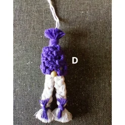 Makramee Weihnachtswichtel Hängedeko – Handgemachte Baumdeko & Geschenkanhänger