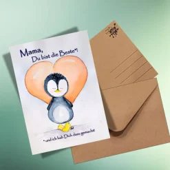 Mama, Du bist die Beste - Postkarte | Danke | Muttertag | jederzeit