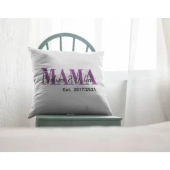 Mama Geschenk Kissen mit Namen | Mama EST | Geschenk Muttertag personalisiert