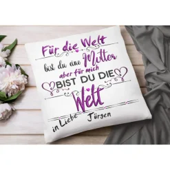 Mama Geschenk Kissen mit Namen | Beste Mama | Personalisiertes Geschenk Mutter