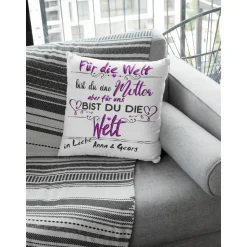 Mama Geschenk Kissen mit Namen | Beste Mama | Personalisiertes Geschenk Mutter