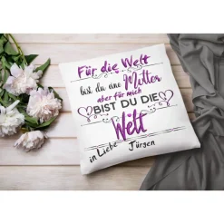 Mama Geschenk Kissen mit Namen | Beste Mama | Personalisiertes Geschenk Mutter