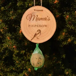 Mama Geschenk zum Geburtstag - Meisenknödelhalter Mamas Piepshow - Geschenkidee Muttertag - Garten Deko