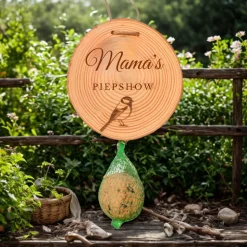 Mama Geschenk zum Geburtstag - Meisenknödelhalter Mamas Piepshow - Geschenkidee Muttertag - Garten Deko