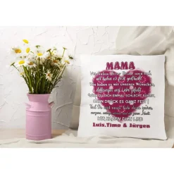 Mama Kissen mit Namen - Geschenk zum Geburtstag Mama - Geschenke für Frauen