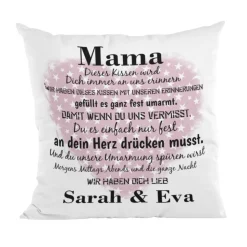 Mama Kissen personalisiert mit Namen - Geschenk zum Muttertag - Geschenke Frauen