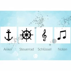 Manschettenknöpfe Rosegold maritim & musikalisch – Anker oder Noten – Geschenk für Bräutigam & Trauzeugen