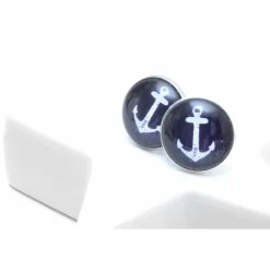 Manschettenknöpfe Rosegold maritim & musikalisch – Anker oder Noten – Geschenk für Bräutigam & Trauzeugen