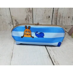 Mappe/Kosmetiktasche Sendung mit der Maus blau in 3 Größen – Federmäppchen & Stiftetasche aus