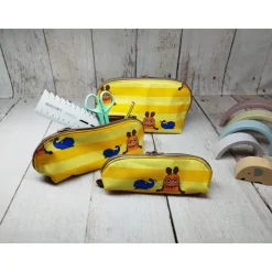 Mappe/Kosmetiktasche Sendung mit der Maus gelb in 3 Größen – Federmäppchen & Stiftetasche aus