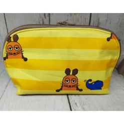 Mappe/Kosmetiktasche Sendung mit der Maus gelb in 3 Größen – Federmäppchen & Stiftetasche aus