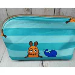 Mappe/Kosmetiktasche Sendung mit der Maus mint in 3 Größen – Federmäppchen & Stiftetasche aus
