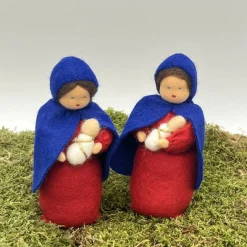 Maria - Jesuskind - klein - Jahreszeitentisch - Krippenfiguren  - Winter - Weihnachten