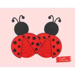 Marienkäfer basteln | Bastelset | Marienkäfer aus Papier basteln | Marienkäfer basteln | Marienkäfer als Glücksbringer