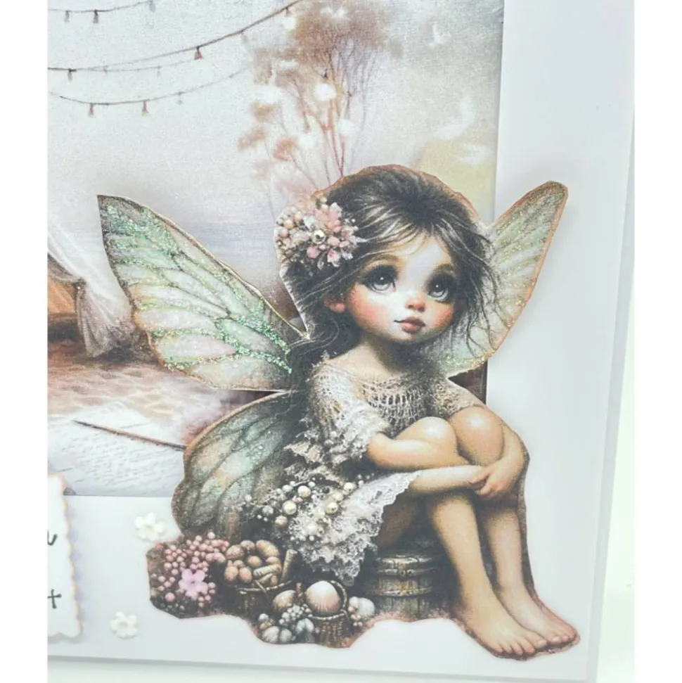 Maritime Geburtstagskarte mit Elfe – Glückwunschkarte Strand & Urlaub im Tippi Zelt– personalisierbar