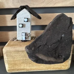 Maritime Tischdekoration Handmade – Deko Häuschen aus Holz & Treibholz Unikat