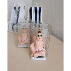 Maritime Tischdekoration Sommer Strandkorb Leuchtturm Muscheln Geschenkidee