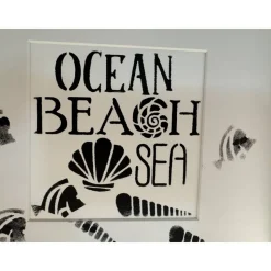 Maritimer Bilderrahmen mit Ostsee-Spruch – Geschenk für Freundin, skandinavische Deko mit Strandgut