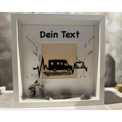 Maritimer Bilderrahmen personalisiert – Handmade Wanddeko | Geschenk zur Rente, Geburtstag & Jubiläum