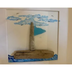 Maritimes Wandbild Segelboot – Handgemachtes Steinbild als einzigartiges Geschenk und Deko