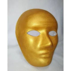 Maske, Sonnenkönig, gold, handbemalt, Pappmache