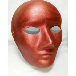 Maske, Sonnenkönig, kupfer, handbemalt, Pappmache