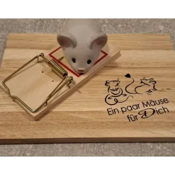 Mausefalle mit Maus perfekt für Geldgeschenke - originelle Verpackung für Geldgeschenke
