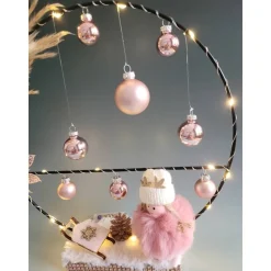 Mädchen in rose mit Metallring, Sofortkauf, Geschenk, Weihnachten,Deko,Sofortkauf,UNIKAT