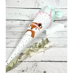 Mädchen Schultüte Fuchs Fuchsmädchen Foxi aus Stoff 70 cm
