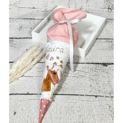 Mädchen Schultüte Geschwistertüte Pferd Lulu aus Stoff 35 cm