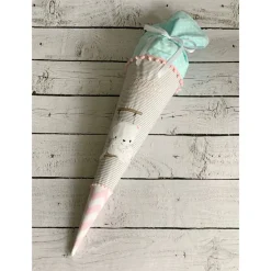 Mädchen Schultüte Katze Sissi aus Stoff personalisiert 70 cm