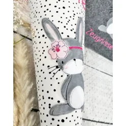 Mädchen Schultüte mit flauschigem Hase Marie aus Stoff 70 cm