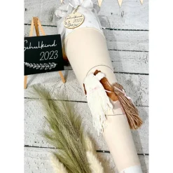 Mädchen Schultüte Pferd Pony Alma und Mädchen aus Stoff personalisiert 70 cm