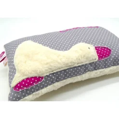 Mädchenkissen Jungenkissen Schmusekissen Kuschelkissen Ente Entchen mit gesticktem Namen
