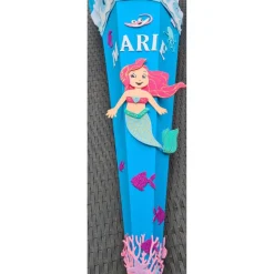 Meerjungfrau 2 Schultüte Zuckertüte als DIY Set oder in handarbeit hergestellt-personalisiert, individuell