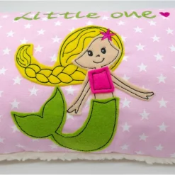 Meerjungfrau Nixe Kissen mit Namen Namenskissen Taufkissen Kuschelkissen Kindergartenkissen Geburtsgeschenk